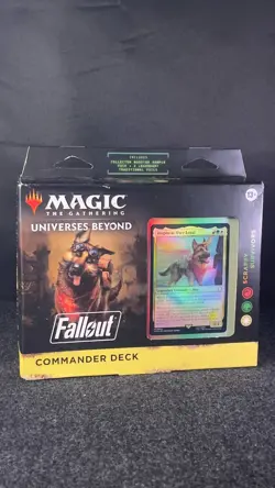 MTG Magic The Gathering Fallout Commander Deck Scrappy Survivors Dogmeat Sealed - Image 1