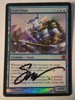 Magic The Gathering - 1x Signed Foil Frost Titan (mtg) Promo - Image 1