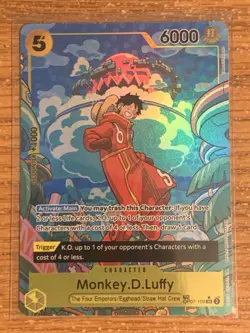 Monkey D Luffy OP07-109 Treasure Rare Two Legends One Piece Card Game - Image 1