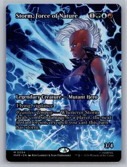 Storm, Force of Nature (Borderless) 94 Marvel Universe Eternal-Legal MTG NM - Image 1