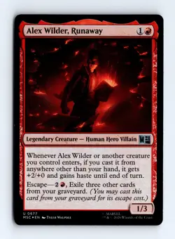 Alex Wilder, Runaway (Foil) 0677 (U) MTG Commander: Marvel Super Heroes (MSC) - Image 1