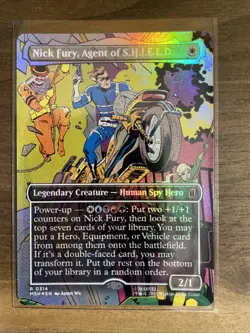 MTG - Super Heroes - Nick Fury, Agent of S.H.I.E.L.D. - MSH R 0314 Foil - Image 1