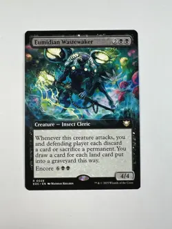 Eumidian Wastewaker #28 Extended Art Rare Non-Foil MTG Edge of Eternities - NM - Image 1