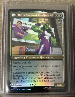Jennifer Walters - The Sensational She-Hulk FOIL MTG MSH Nm/M marvel magic - Image 2