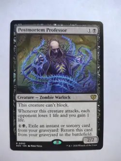 Postmortem Professor 93 R Secrets of Strixhaven Magic: The Gathering Near Mint - Image 1