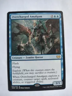 Overcharged Amalgam 71 R Innistrad: Crimson Vow Magic: The Gathering Near Mint - Image 1
