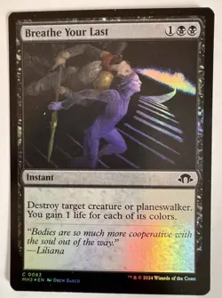 Breathe Your Last Foil Modern Horizons 3 Magic Gathering MTG MH3 - Image 1