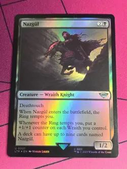 MTG Magic the Gathering FOIL Nazgul 0337 LOTR NM - Image 1