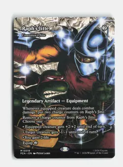 Raph's Jitte - Umezawa's Jitte Borderless 19 Teenage Mutant Ninja Turtles MTG NM - Image 1