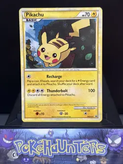 Pokemon Card Pikachu HGSS03 HeartGold & SoulSilver Holo Black Star Promo NM - Image 1
