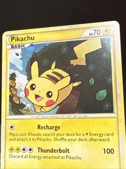 Pokemon Card Pikachu HGSS03 HeartGold & SoulSilver Holo Black Star Promo NM - Image 4