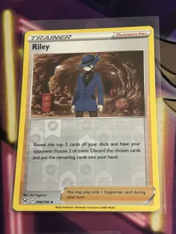 Riley - 166/196 - Reverse Holo - Lost Origin - NM/M - Pokemon Card - Image 1