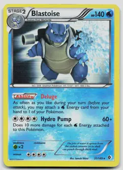 Blastoise 31/149 Boundaries Crossed Holo Pokemon DMG - Image 1