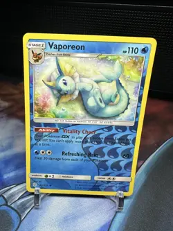 Vaporeon 42/236 Uncommon Cosmic Eclipse Pokemon Reverse Holo Near Mint - Image 1