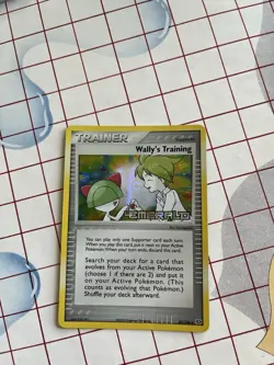 Pokemon TCG Wally's Training 85/106 Emerald Trainer Holo stamped emerald - Image 4