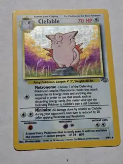 Pokemon TCG Clefable Jungle 1/64 Holo Unlimited Holo Rare - Image 1