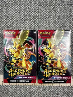 Pokemon TCG Mega Evolution Ascended Heroes Booster Bundles Sealed! Lot Of 2! - Image 1