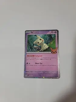 Pokemon TCG Halloween Trick Or Trade 2024 Mimikyu #37/91 Cosmos Rare NM/M - Image 1