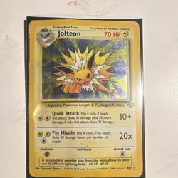 Jolteon 4/64 Jungle Holo Rare Holo Unlimited Eng 1999 70 HP Pokemon TCG - Image 1