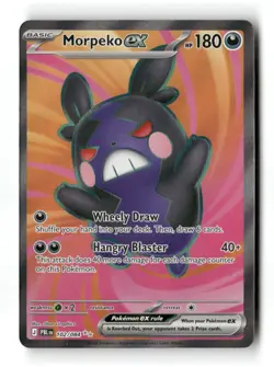 Morpeko ex 102/084 Ultra Rare Pitch Black Pokemon Holo NM - Image 1