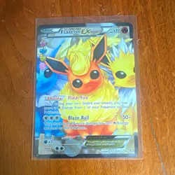 Pokemon Company Flareon EX RC28/RC32 Generations Radiant Full Art Holo UR - Image 1