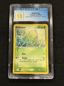 Pokemon Bulbasaur 55/112 from EX Fire Red & Leaf Green in a CGC Pristine 10 !! - Image 1