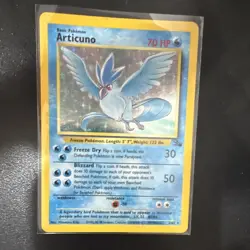 Pokemon TCG Articuno 2/62 Fossil Unlimited Holo Rare 1999 English - Image 2