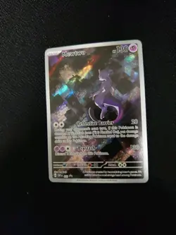 Mewtwo SVP052 Scarlet & Violet 151 Illustration Promo Pokemon Card - Image 1