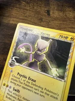 Mewtwo (Delta Species) - 24/110 - Rare Holon Phantoms Pokemon MP - Image 2