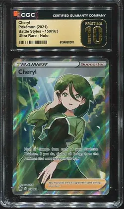 Cheryl CGC 10 Pokemon Battle Styles 159/163 ULTRA RARE PRISTINE - Image 1