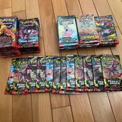 Pokemon Loose Pack Lot 65 Packs , Destined/perfect/chaos/spark/journey+ mega - Image 2