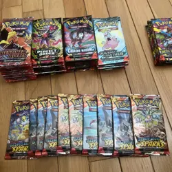 Pokemon Loose Pack Lot 65 Packs , Destined/perfect/chaos/spark/journey+ mega - Image 4