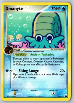 Pokemon: Omanyte Common Legend Maker 60/92 LP - Image 1