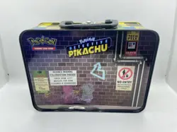Pokemon TCG Detective Pikachu Collectors Chest Tin Lunch Box *EMPTY TIN ONLY* - Image 2