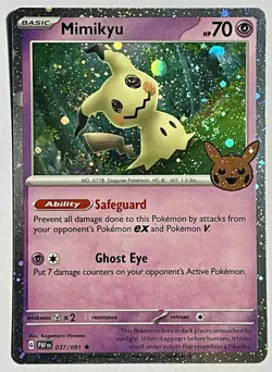 Mimikyu 037/091 (NM) 🌀x2 SWIRLS🌀 Scarlet & Violet: Trick or Trade 2023 Pokemon - Image 1