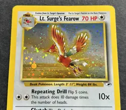 Lt. Surge's Fearow 007/132 Gym Heroes Holo Excellent #22 Stage 1 Pokemon - Image 4