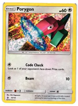 Pokemon TCG Porygon 12/12 Mcdonald’s Promo Holo DMG - Image 1