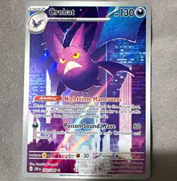 Nintendo Crobat Pokemon 130 HP 093/086 CRIM Holo Rare English 2026 TCG - Image 1