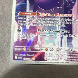 Nintendo Crobat Pokemon 130 HP 093/086 CRIM Holo Rare English 2026 TCG - Image 3