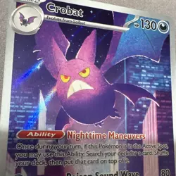 Nintendo Crobat Pokemon 130 HP 093/086 CRIM Holo Rare English 2026 TCG - Image 4