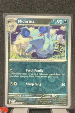 NIDORINA 030/165 151 REVERSE HOLO UC NM - Image 3