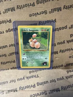 Pokemon Card - Gym Heroes 43/132 - ERIKA'S EXEGGCUTE (uncommon) - NM - Image 1