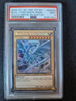 PSA 9 Blue-Eyes White Dragon MVP1-ENS55 D.S.O.D Movie Pack Secret Edition YuGiOh - Image 1