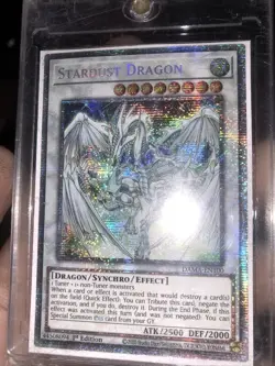 Yu-Gi-Oh! TCG Stardust Dragon Dawn of Majesty DAMA-EN100 Quarter Century Rare - Image 1