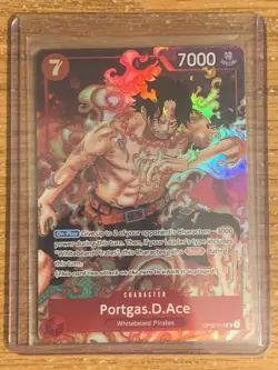 Portgas D Ace OP02-013 SEC Alt Art Paramount War One Piece Card Game - Image 3