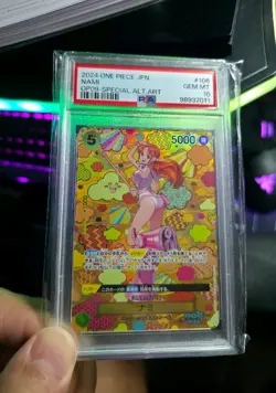 One Piece 2024 Nami OP08-106 Alt Art SP Japanese GEM MINT PSA 10 - Image 1