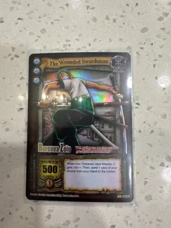 2005 Bandai One Piece CCG The Quest Begins Roronoa Zolo (Zoro) Gold Rare English - Image 1