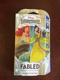 Disney Lorcana FABLED Starter Deck Ariel And Mulan - Image 2