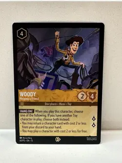 Disney Lorcana Woody Helping A Friend Foil Promo 60/P3 Attack of the Vine - Image 1