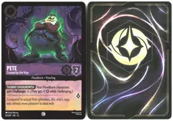 Disney Lorcana TCG Pete - Created by the Vine 52/207 Uncommon Foil Attack Of The - Image 3
